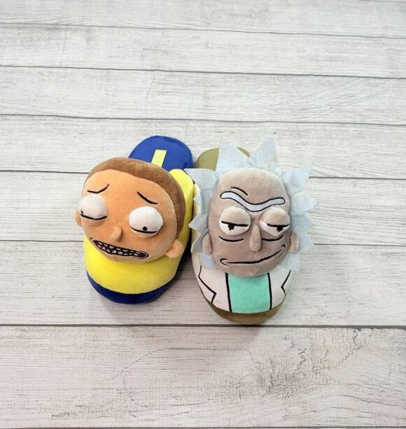 Rick and Morty Other - Rick and Morty Men's 3D Characters Slippers Ground Up Licensed Size 9/10